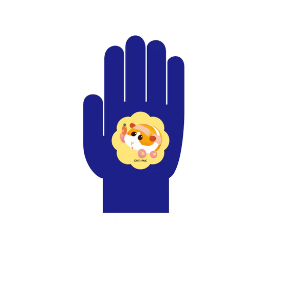 PUI PUI モルカー ザ・ムービー MOLMAX×N=Yatsugatake 手袋 ネイビー Sサイズ ポテト