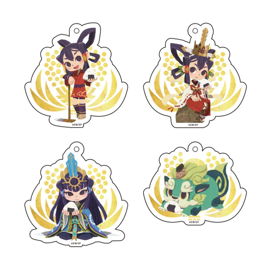 天穂のサクナヒメ × おにぎりまんまコラボ トレーディングアクリルキーホルダー4種