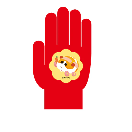 PUI PUI モルカー ザ・ムービー MOLMAX×N=Yatsugatake 手袋 レッド Mサイズ ポテト