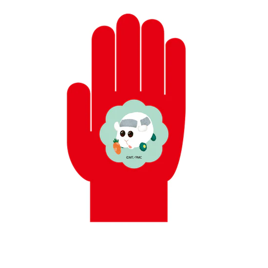 PUI PUI モルカー ザ・ムービー MOLMAX×N=Yatsugatake 手袋 レッド Mサイズ シロモ