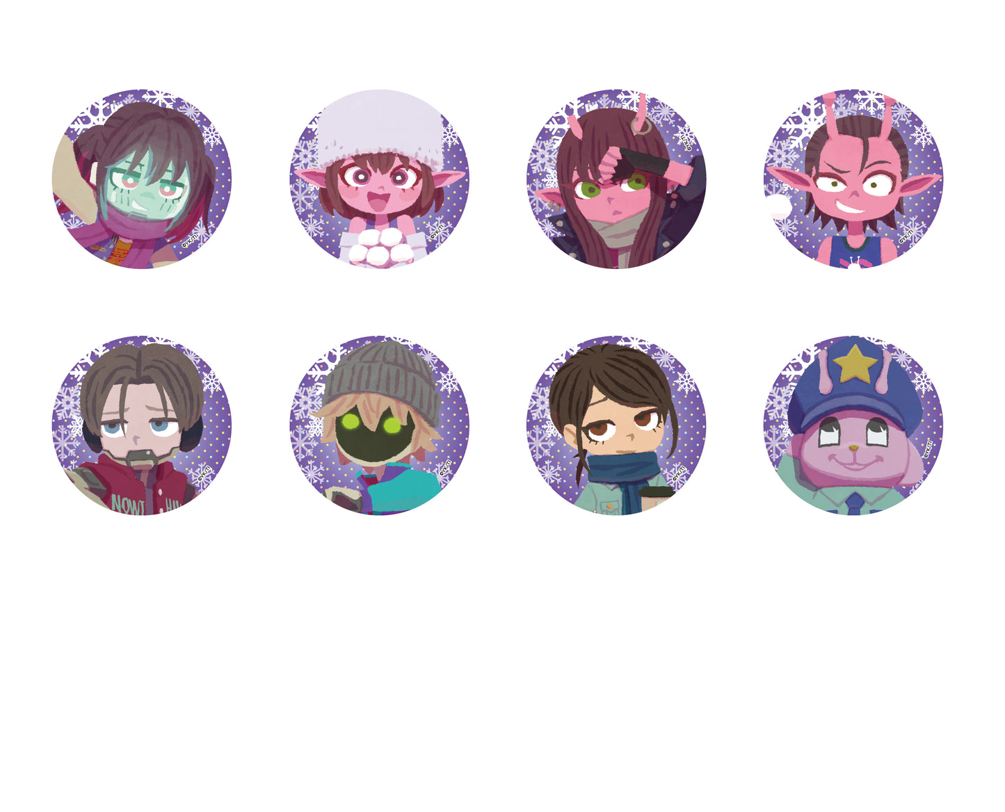 アニメ『銀河特急 ミルキー☆サブウェイ』缶バッジ カート 2026 Snow Fes Ver.