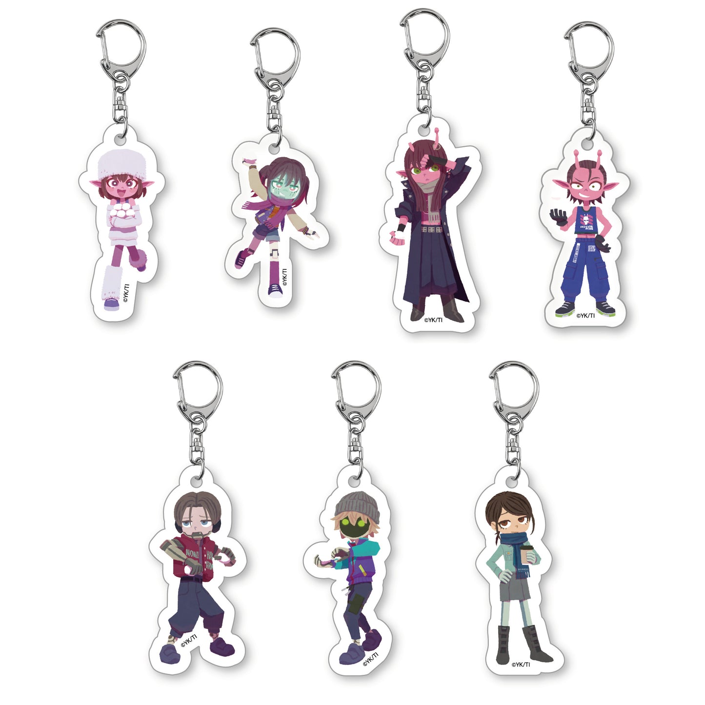 アニメ『銀河特急 ミルキー☆サブウェイ』トレーディングアクリルキーホルダー 2026 Snow Fes Ver.（全7種）