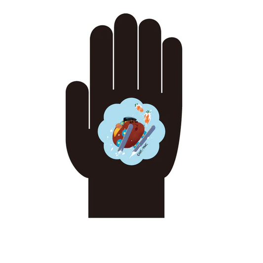 PUI PUI モルカー ザ・ムービー MOLMAX×N＝Yatsugatake　手袋　ブラック　Mサイズ　チョコ