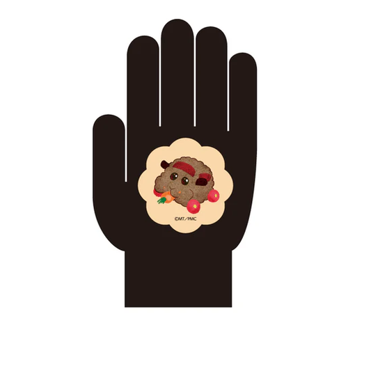 PUI PUI モルカー ザ・ムービー MOLMAX×N＝Yatsugatake　手袋　ブラック　Mサイズ　テディ