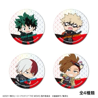 僕のヒーローアカデミア THE MOVIE ワールド ヒーローズ ミッション ちびキャラ描き起こし  トレーディング　缶バッジ