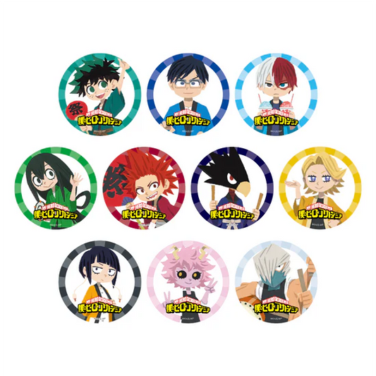 僕のヒーローアカデミア お祭りVer トレーディング 缶バッジ A 10種