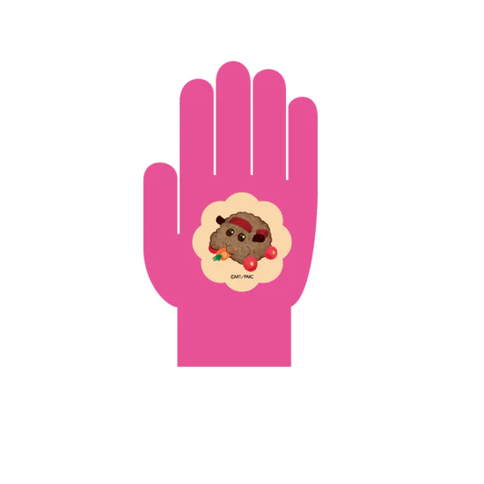 PUI PUI モルカー ザ・ムービー MOLMAX×N＝Yatsugatake　手袋　ピンク　Sサイズ　テディ